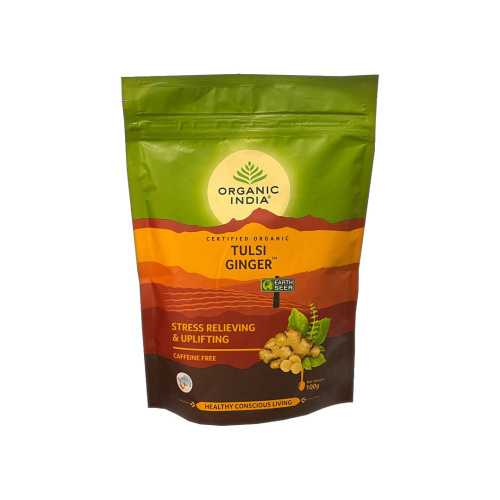 Напиток Тулси с имбирем (Tulsi Ginger) 100 г, Organic India фото 2 Напиток Тулси с имбирем (Tulsi Ginger) 100 г, Organic India фото 2